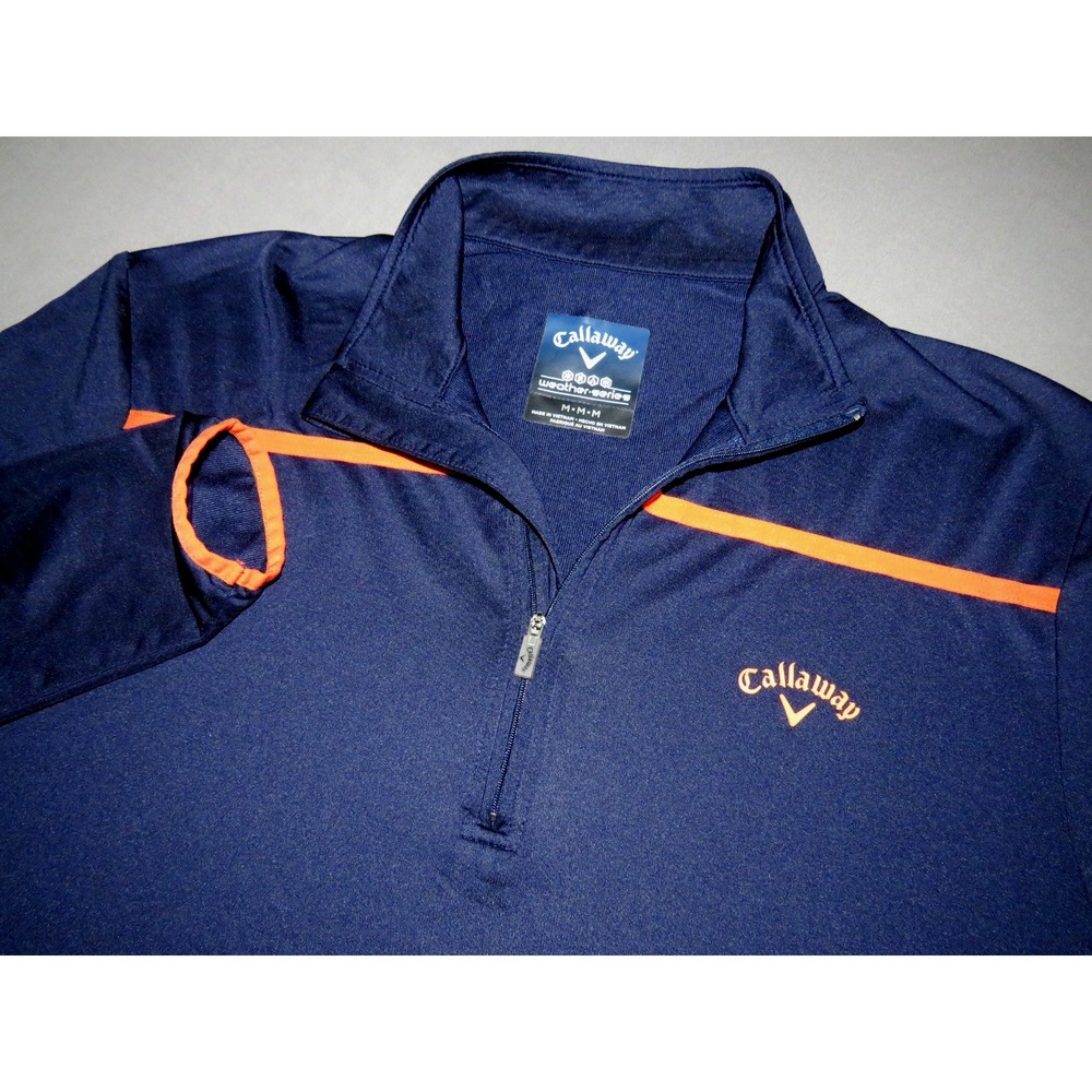 CALLAWAY Weather Series Light Weight 1/4‎ Zip Athletic Golf Jacket Men's Medium